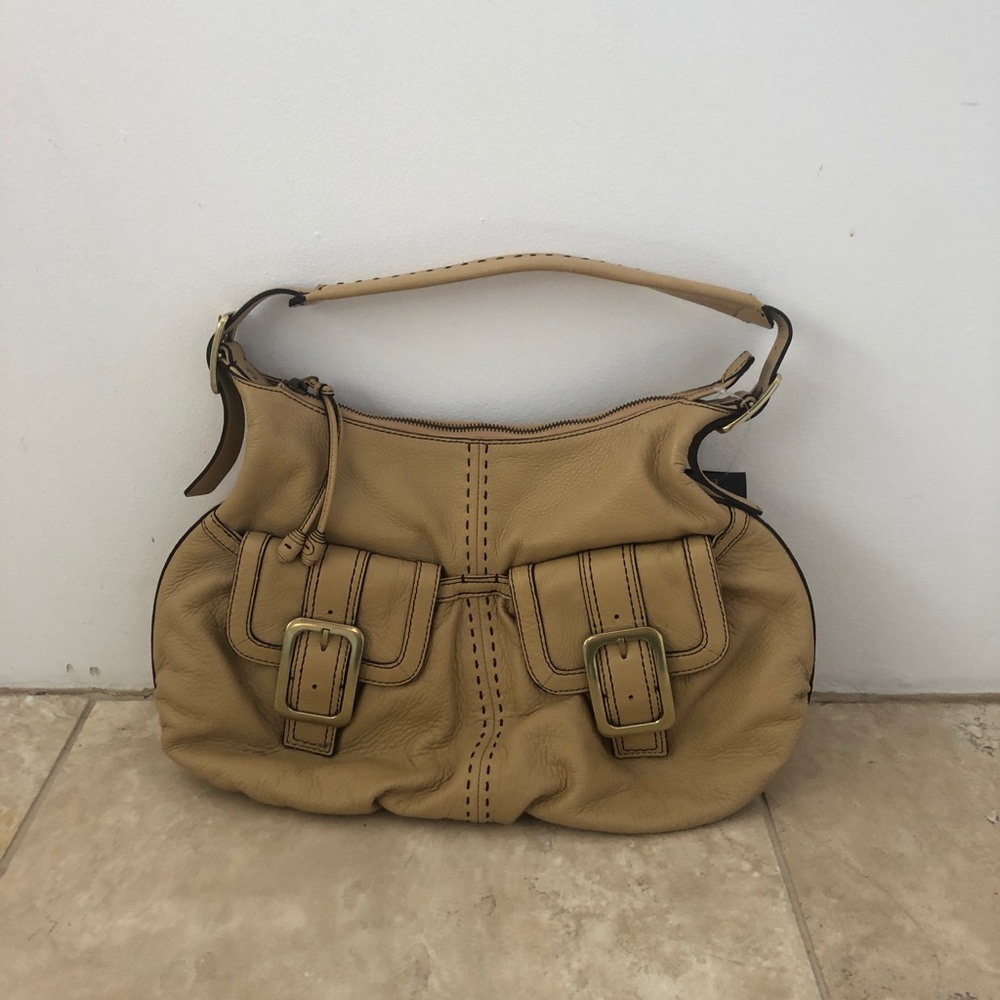 Cole Haan pocket hobo nude village bag NWT